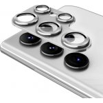 ENKAY 56444 ALU Sklo pro fotoaparát Samsung Galaxy S23 Ultra 5G SILVER – Zboží Živě