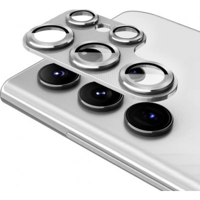 ENKAY 56444 ALU Sklo pro fotoaparát Samsung Galaxy S23 Ultra 5G SILVER – Zboží Živě