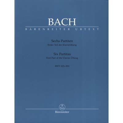 J.S. Bach: Six Partitas BWV 825–83 noty na klavír