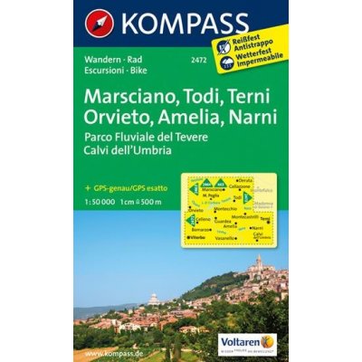 mapa Marsciano Todi,Terni Orvieto,Amelia Narni 1:50 t. laminova – Zbozi.Blesk.cz