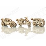 WOODEN CITY 3D puzzle mini sada Widgets: Historická vozidla 35 ks – Zboží Dáma