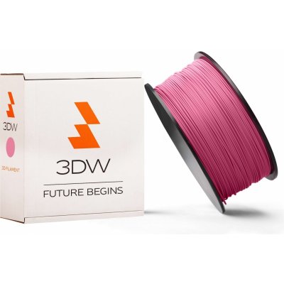 3DW ABS, 1,75mm, 0,5kg, růžová, 220-250°C – Zboží Mobilmania