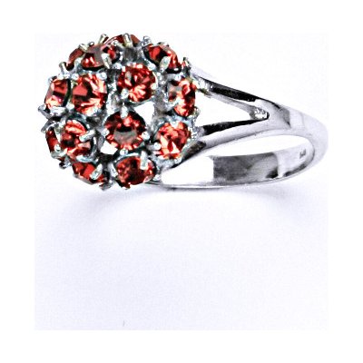 Čištín Stříbrný s krystalem swarovski paparadscha,šperk T 1337 – Hledejceny.cz