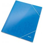 LEITZ WOW A4 tříchlopňové desky modré na gumičku – Zboží Živě