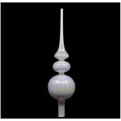 Seizis Špička skleněná perleťová s proužky 33cm – Zboží Dáma