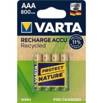 Varta Recycled AAA 800 mAh 4ks 56813101404 – Zboží Živě