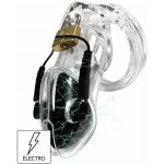 Hidden Desire Extreme Electro Cock Cage Acrylic, elektrostimulační pás cudnosti na dálkové ovládání 80 mm – Sleviste.cz