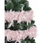 SPRINGOS Vánoční řetěz Girlanda 1,8m z pravého peří starorůžová – Hledejceny.cz