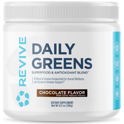Revive Daily Greens Powder 200 297 g čokoláda – Hledejceny.cz