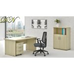 NABYTEK-DESIGNOVY.CZ - ZE 1.4 12 Sestava kancelářského nábytku Komfort 1.4 javor – Zboží Dáma
