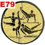 Emblém E79 MUŽSKA GYMNASTIKA umístění na sportovní pohár nebo medaili 50 mm – Zboží Dáma