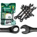 Sata Tools Očkoploché ráčnové klíče X6 8 ÷ 17 mm černé Sada 7 dílů ST47530 – Hledejceny.cz