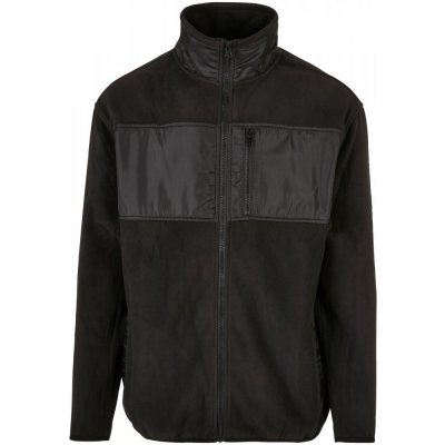 Urban Classics Patched Micro Fleece Jacket black – Zboží Mobilmania