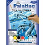 Royal Langnickel Malování podle čísel 22x30 cm- Delfíni – Zbozi.Blesk.cz