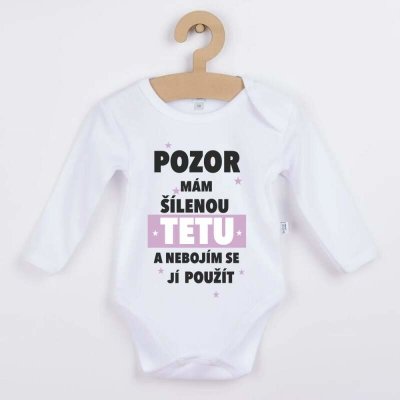 Cooltriko.cz dětské body Pozor mám šílenou tetu Růžová – Sleviste.cz