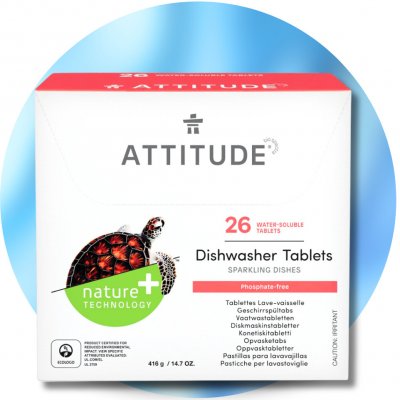 ATTITUDE Ekologické tablety do myčky 26 dávek – Zboží Dáma