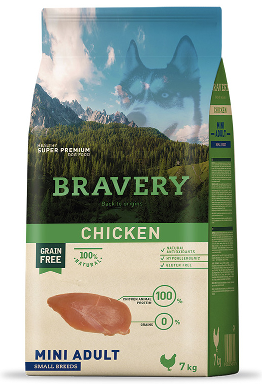 Bravery Adult mini Chicken 7 kg