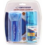 Esperanza ES112 čistící sada na LCD TFT čistící gel hadřík antistatický kartáč 200 ml (ARCESPCZY0001) – Zboží Dáma