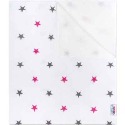New Baby Nepromokavá flanelová podložka hvězdičky růžová 57x47 – Zboží Mobilmania