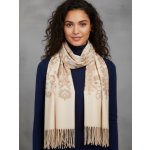Classic Scarf vlněná šála béžová – Zboží Dáma