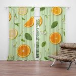 Závěsy Citrus a květ: 2 ks - 140x250 cm - Sablio – Hledejceny.cz