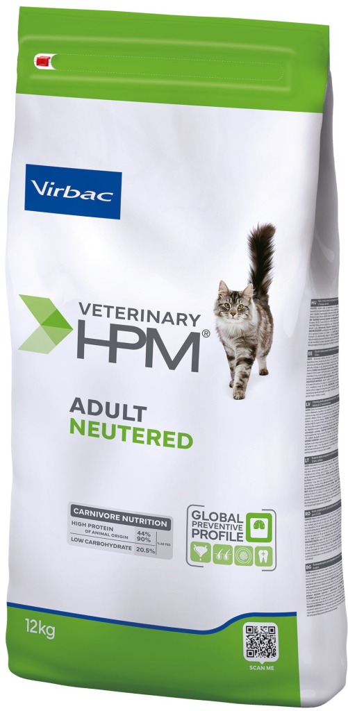 Virbac Veterinary HPM Adult Neutered pro kočky 2 x 12 kg