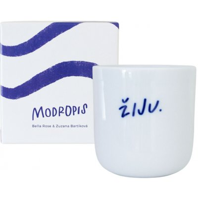 Bella Rose Porcelánový hrnek Žiju bílá barva porcelán 270 ml – Sleviste.cz