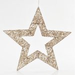 Eurolamp hvězda zlatá s glitry 60 cm – Hledejceny.cz