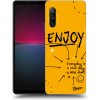 Pouzdro a kryt na mobilní telefon Sony Pouzdro Picasee silikonové Sony Xperia 10 IV 5G - Enjoy černé