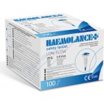 Lanceta Haemolance Plus varianta: modrá 25 G, 1,4 mm, 100 ks – Hledejceny.cz