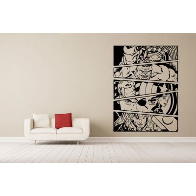 Lepy.cz Samolepka na zeď Marvel - Avengers, rozměry l15x153cm Světle hnědá – Hledejceny.cz