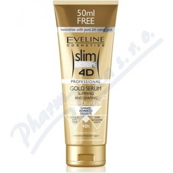 Eveline Cosmetics Slim 4D Gold sérum na hubnutí a tvarování 250 ml