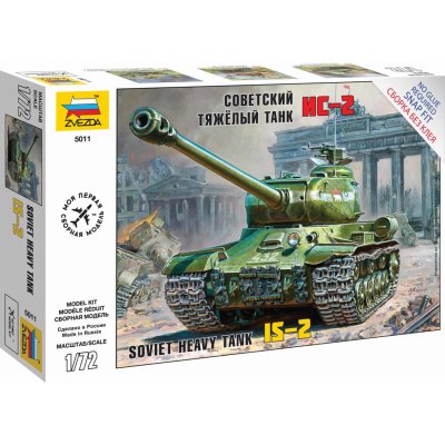 Zvezda sovětský těžký tank IS 2 Snap Kit 5011 1:72 – Zbozi.Blesk.cz