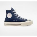 Converse boty Chuck Taylor All Star Lift Platform denim hi a03821/navy/egret/sunrise pink