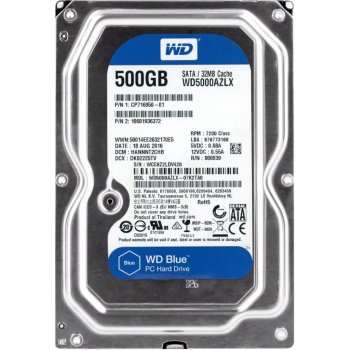 WD Blue 500GB, WD5000AZLX