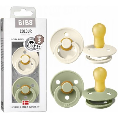 Bibs kaučuk 2 ks Colour Sage/ivory – Zboží Dáma