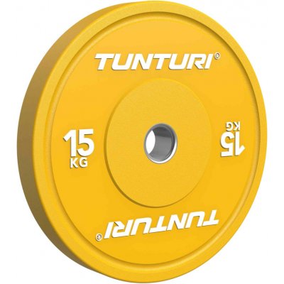 TUNTURI Kotouč pogumovaný Bumper Plate Platinum 15 kg 50 mm – Hledejceny.cz