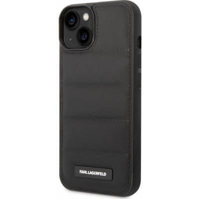 Pouzdro Karl Lagerfeld Quilted Puffy Metal Logo iPhone 14 Plus - černé
