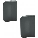 Blaugelb Balkonové madlo, plast antracit 70,5 × 45 mm, 2 ks – Zboží Mobilmania