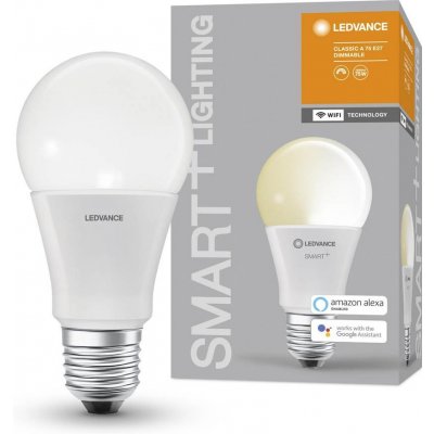 Ledvance Chytrá LED žárovka SMART+ WIFI, E27, A75, 9,5W, 1055, 2700K, teplá bílá SMART+ WIFI