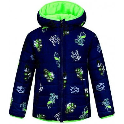 Chlapecká zimní bunda s traktory BF tmavě modrá – Sleviste.cz