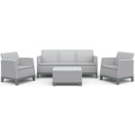 Keter SCANDI FORMA 3 SEATERS SET Ash grey/Storm grey – Zboží Dáma