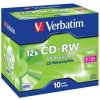 8 cm DVD médium 1/17 Verbatim CD-RW 700MB 8-12x, jewel, 10ks (43148)