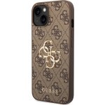Pouzdro Guess PU 4G Metal Logo iPhone 14 hnědé – Zboží Živě