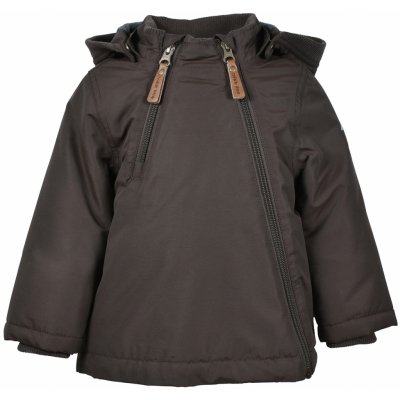 Mikk-line dětská zimní bunda hnědá se šikmým zipem – Zboží Dáma