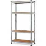 Fistar Regál 1800 x 900 x 300 mm zinek 4 police stříbrná – HobbyKompas.cz