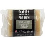 Faith For Men tuhé mýdlo Modrý cedr 100 g – Zbozi.Blesk.cz