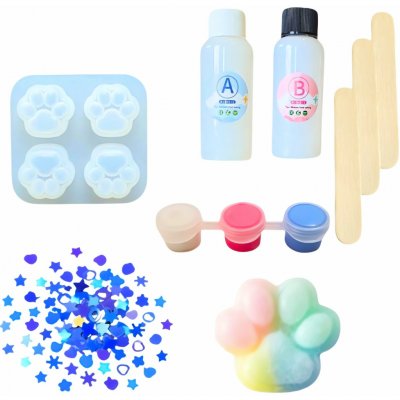 LEAN Toys 28693 Kreativní DIY sada na výrobu squishy Kočičí tlapka 44 dílů – Zbozi.Blesk.cz