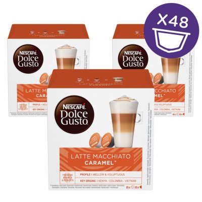 Nescafé Dolce Gusto Latte Macchiato Caramel kávové kapsle 48 ks – Sleviste.cz