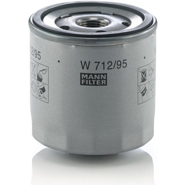 Olejový filtr pro automobily Olejový filtr MANN-FILTER W 712/95